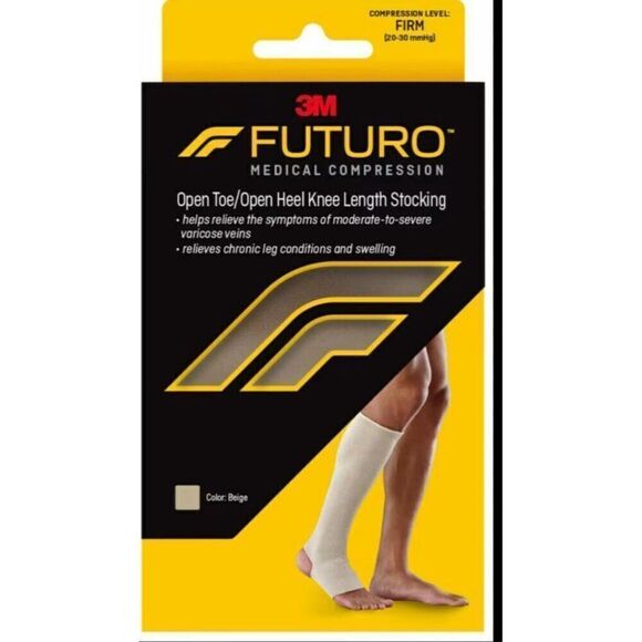 3M Futuro Compression Sock Beige Unisex Size M - Picture 2 of 6